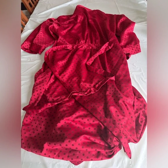 Red Polka Dots Sleep Robe